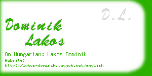 dominik lakos business card